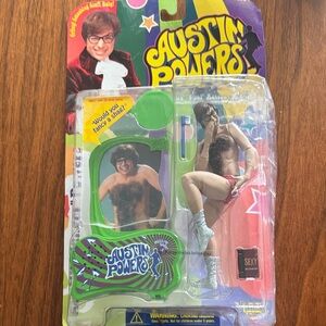 Austin Powers Collectible Action Figure - British flag swimwear
